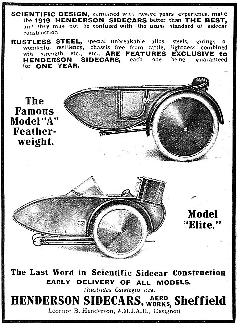 Henderson Elite Sidecar - Henderson Model A Featherweight Sidecar