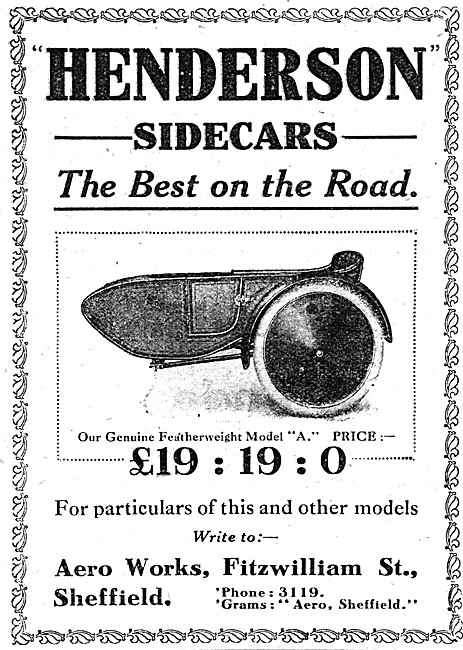 1920 Henderson Model A Sidecar                                   