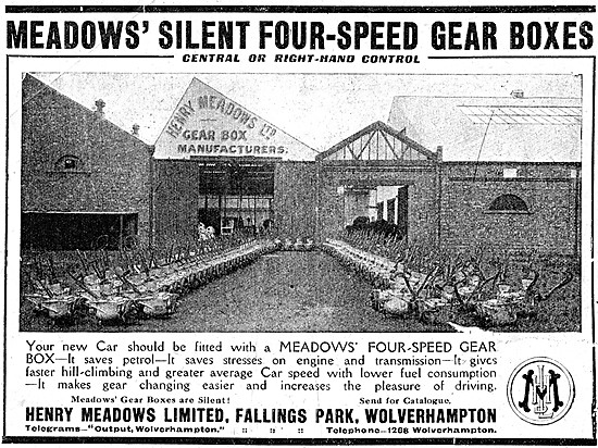 Henry Meadows Gear Boxes 1921                                    