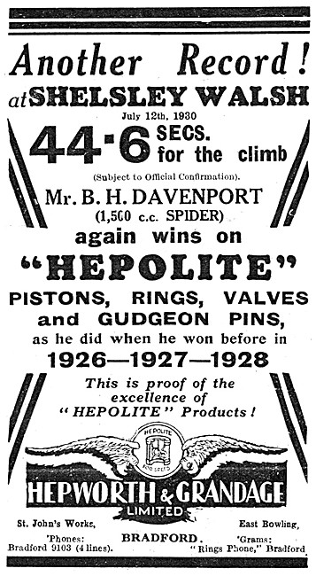 Hepolite Pistons - Hepolite Piston Rings                         