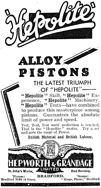 Hepolite Alloy Pistons                                           