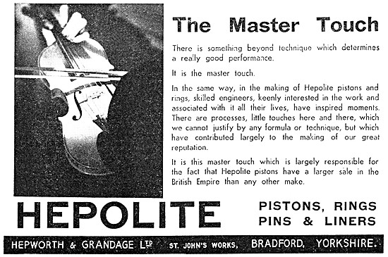 Hepolite Pistons - Hepolite Piston Rings                         