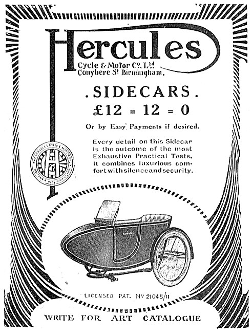 1913 Hercules Sidecar                                            