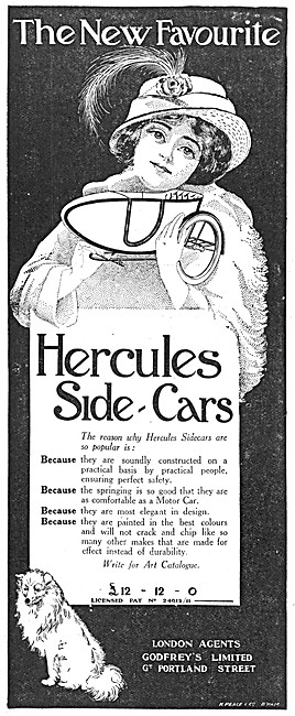 Hercules Sidecars 1914 Range                                     