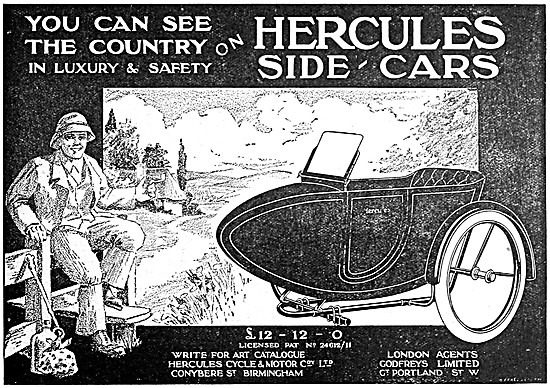 1914 Hercules Sidecars                                           