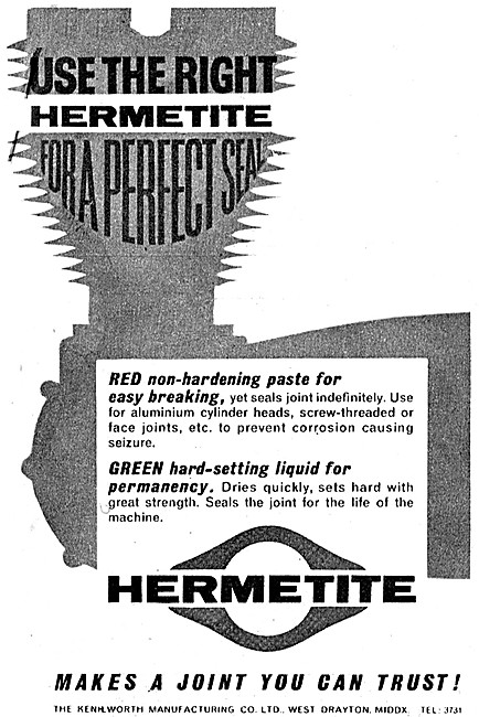 Red Hermetite Gasket Jointing - Green Hermetite                  