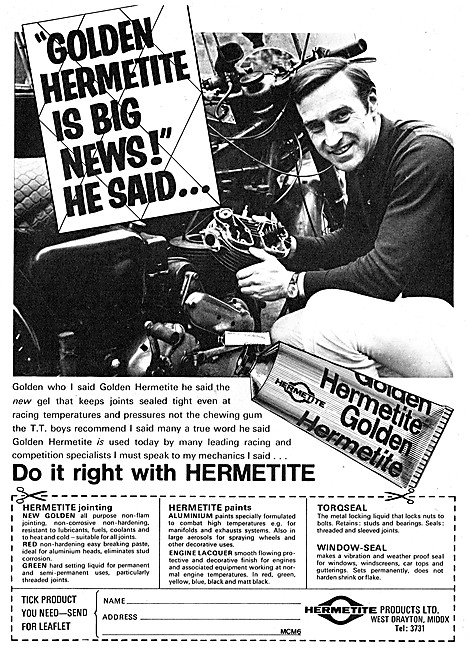 Hermetite Gasket Jointing - Hermetite Paints - Hermetitie Sealant