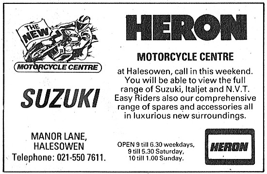 Heron Suzuki Motor Cycle Sales & Service Centres                 