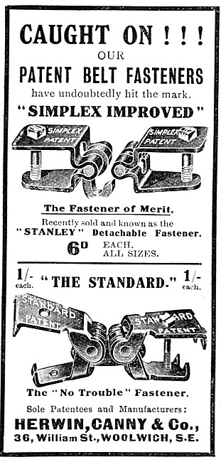 Herwin Canny Belt Fasteners                                      