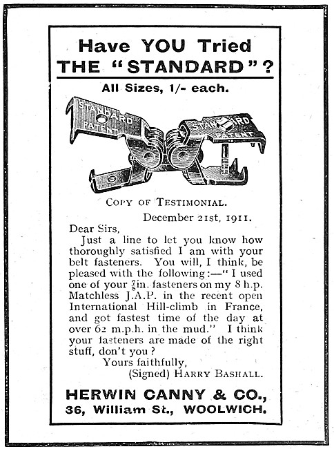 Herwin Canny Simplex Belt Fasteners                              