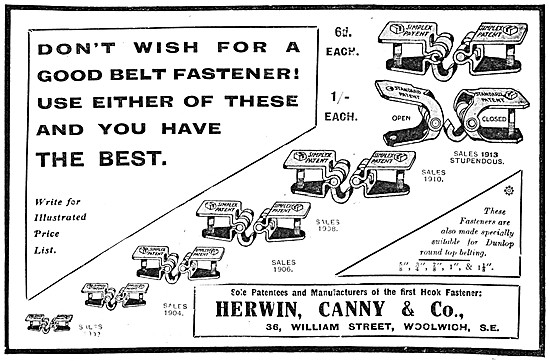 Herwin Canny Belt Fasteners                                      