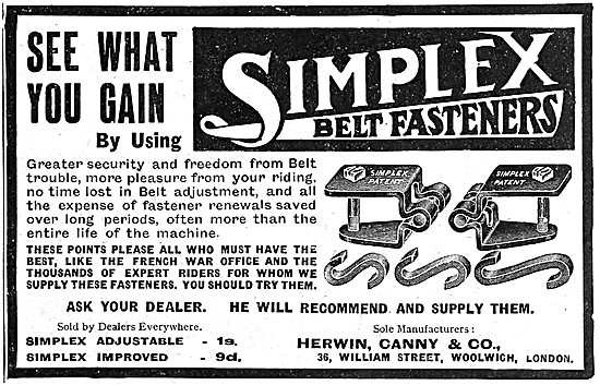 Herwin Canny Simplex Belt Fastener                               
