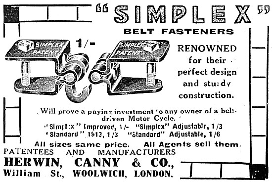 Herwin Canny Simplex Belt Fasteners                              