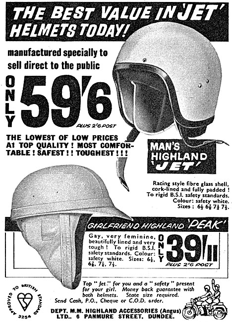 Highland Motorcycle Helmets - Highland Jet Helmet                