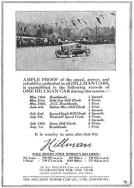 Hillman Light Cars                                               