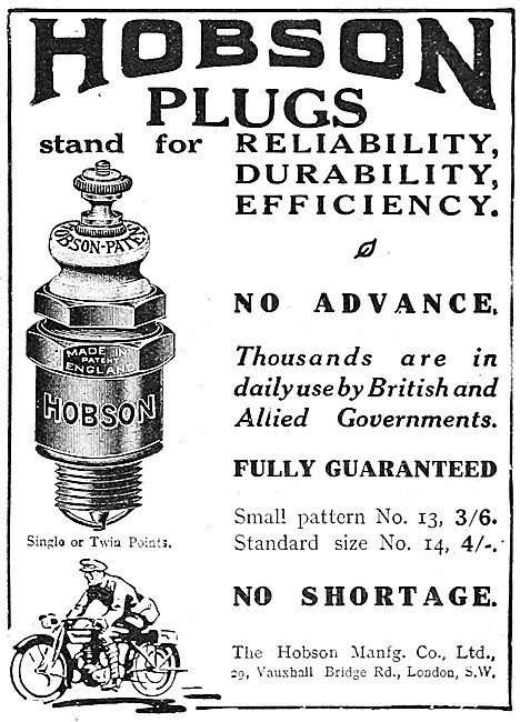 Hobson Spark Plugs                                               