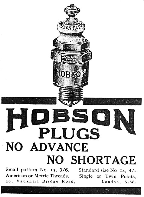 Hobson Spark Plugs                                               