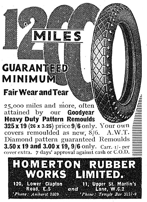 Homerton Motor Cycle Tyres                                       