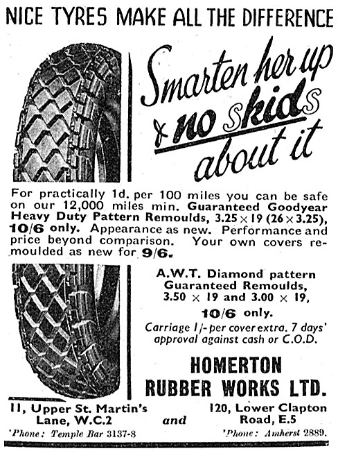 Homerton Motor Cycle Tyres                                       