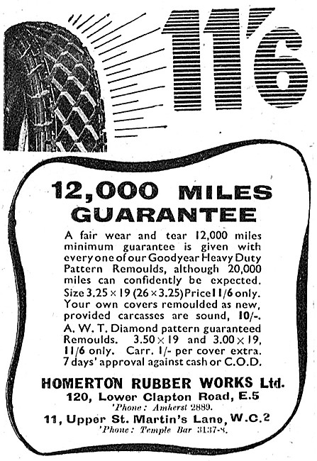 Homerton Motor Cycle Tyres                                       