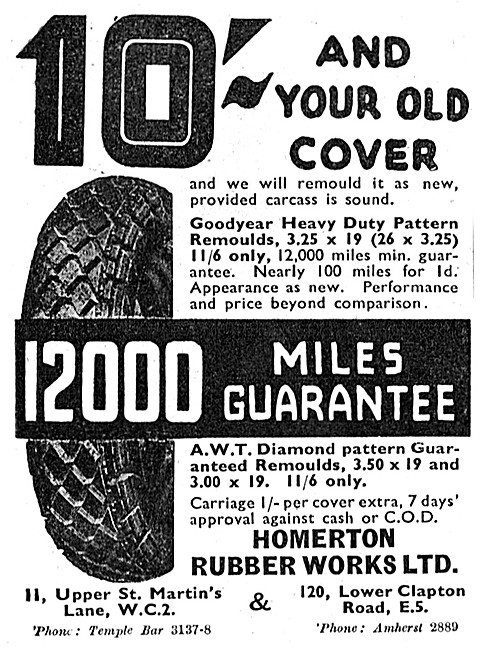 Homerton Motor Cycle Tyres                                       