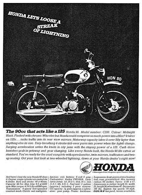 Honda C200 90 cc 1964                                            