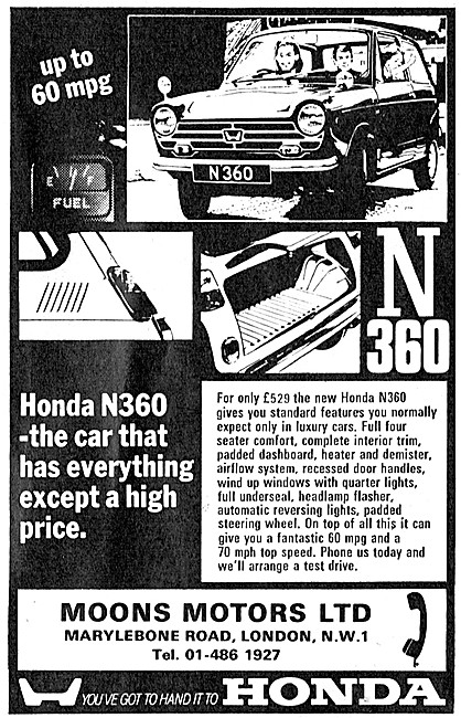 Honda N360 Car                                                   