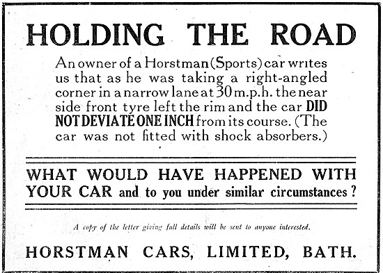 1921 Horstman Sports Cars                                        