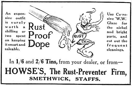 Howse's Rust Proof Dope                                          