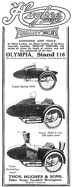 Hughes Sidecars - Hughes Torpedo Sporting Sidecar 1921           