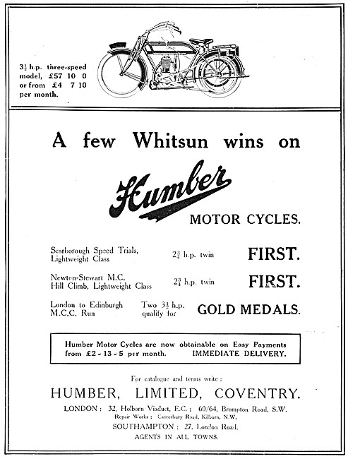 Humber Motor Cycles                                              