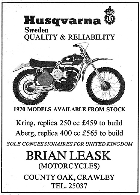 Husqvarna Kring Replica - Brian Leask Motorcycles                