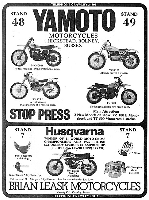Husqvarna Motor Cycles - Yamoto Motor Cycles                     