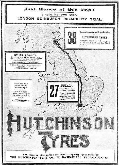 Hutchinson Motor Cycle Tyres                                     