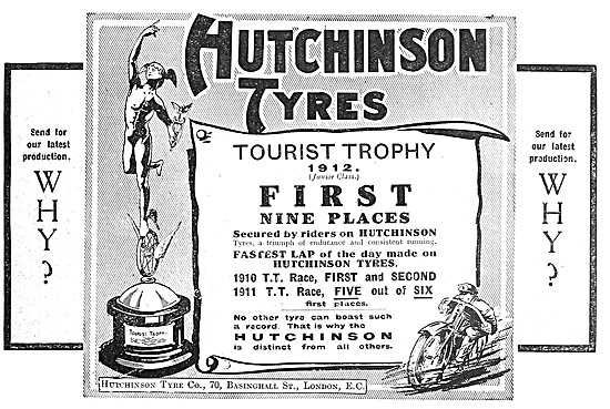 Hutchinson Motor Cycle Tyres                                     
