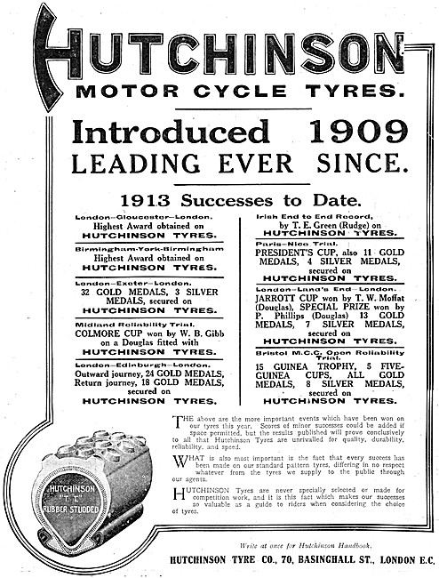 Hutchinson Motor Cycle Tyres                                     