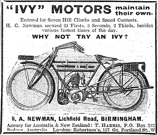 1912 Ivy Motor Cycle                                             