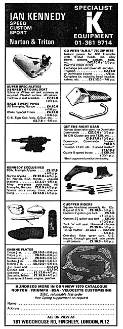 Ian Kennedy Custom Parts - Specialist K Equipment                