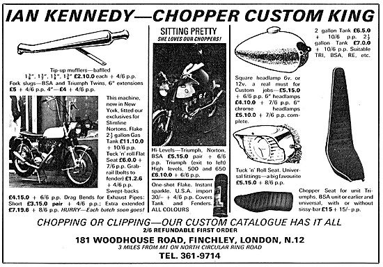 Ian Kennedy Chopper Custom Parts                                 
