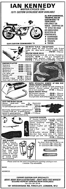Ian Kennedy Motorcycles & Parts                                  
