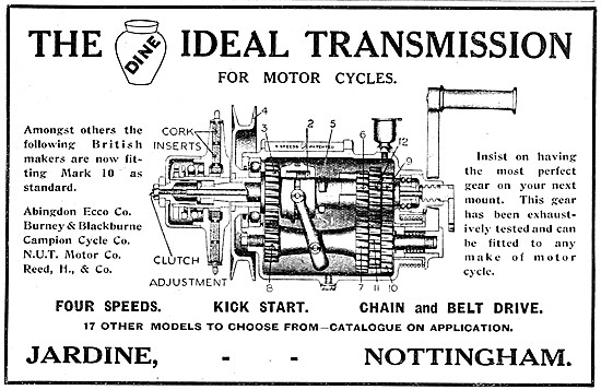 Jardine Dine Four Speed Gear Boxes                               