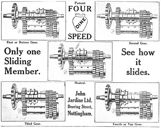 Jardine Gears - Dine Four Speed Gears                            