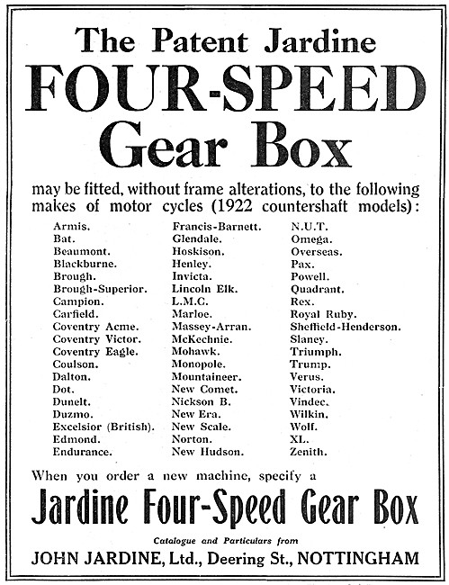 Jardine Four Speed Gear Box                                      