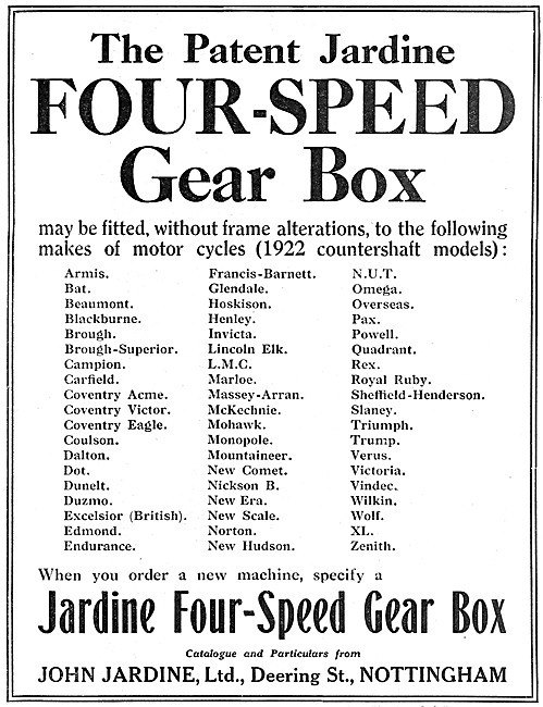 Jardine Four Speed Gear Box                                      