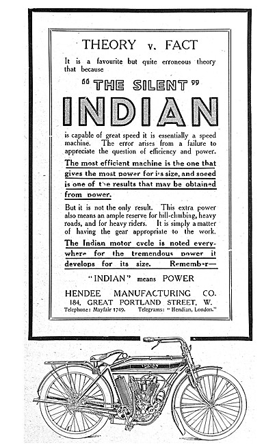 Indian Big Twin Motor Cycles                                     