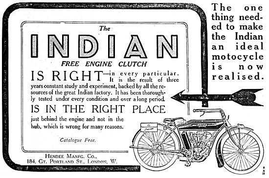 1911 Indian V Twin Motor Cycles                                  