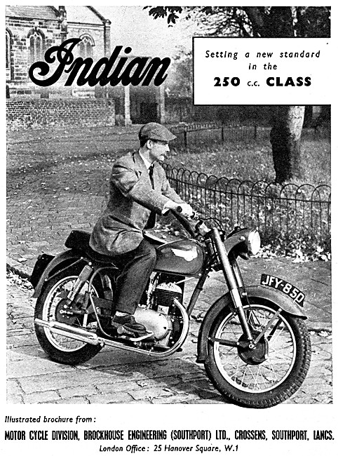 Indian Motorcycles - Indian 250 cc 1953                          