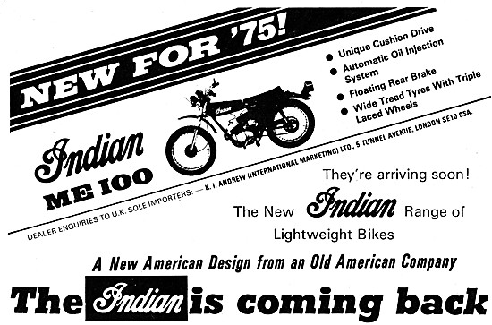 Indian Motorcycles - Indian ME 100                               