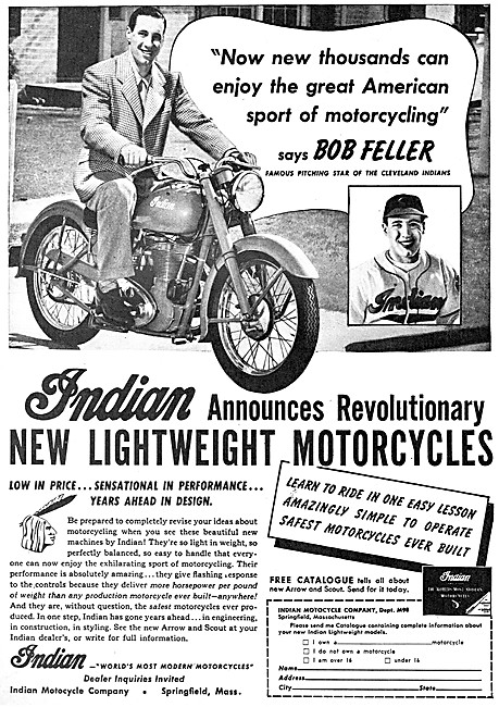 The 1980 Indian Lightweight Motor Cycles Range                   