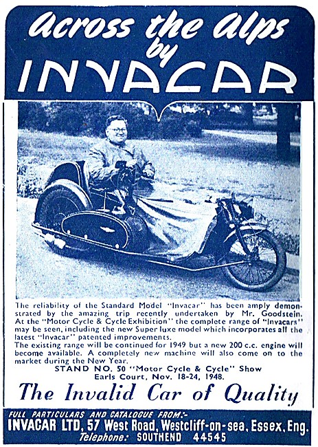 Invacar Motorised Invalid Carriages - Invacar                    